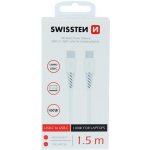 Swissten 71506520 TPE USB-C/USB-C 5A 100W 1,5 m, bílý – Hledejceny.cz