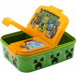 Stor plastový svačinový box Minecraft 18,3 x 13,7 x 5,7 cm