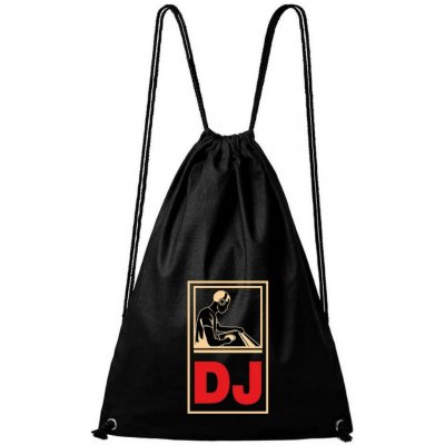 Dobrý triko bavlněný batoh s potiskem DJ Černá – Hledejceny.cz