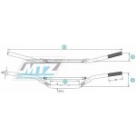 Řidítka s hrazdou (průměr 22mm) MTZ - titanové 23Ř-691-617 | Zboží Auto