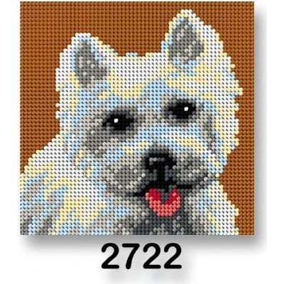 VTC Vyšívací předloha 70244 2722 West Highland White teriér rezavá 15x15cm – Hledejceny.cz