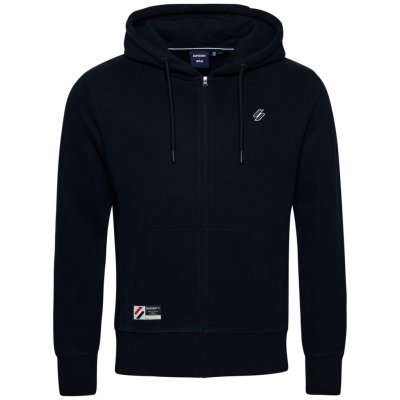 SUPERDRY SDRY CODE ESSENTIAL ZIP HOOD M2011920AJKE Tmavě modrá – Zboží Mobilmania