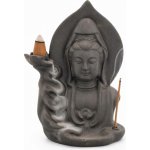 Stojánek na tekoucí dým - Buddha | vonné kužely a tyčinky keramický, na vonné kužely/tyčinky, výška 16 cm