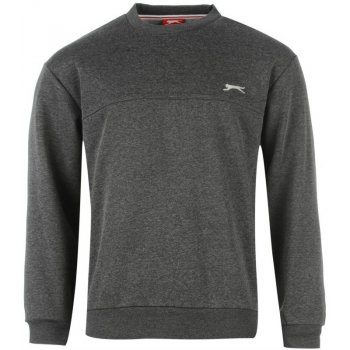 Slazenger SL Fleece Crew Sweater Mens Charcoal Marl