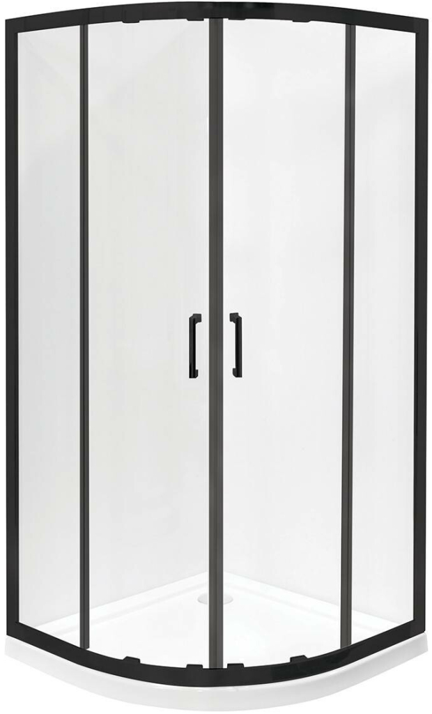 Besco MODERN BLACK HR 80x80 (90x90), výška 190 cm 90x90 cm MODERN BLACK HR 90190 T, MPB-90-190-C černá transparent