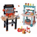 Smoby set pracovní dílna Black & Decker elektronická a zmrzlinářský vozík 100% Chef – Sleviste.cz