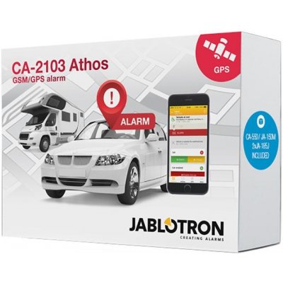 Sada GSM/GPS autoalarmu Jablotron CA-2103, CA-550, JA-185B a PLV-JA85PG