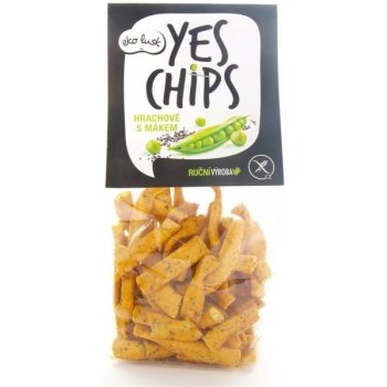 Yes chips bezlepkové hrachové s mákem 80g