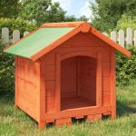 vidaXL Psí bouda hnědá 65 x 65 x 61,5 cm masivní borové dřevo 9799.172273 – Hledejceny.cz
