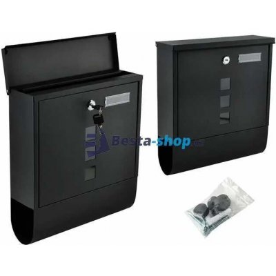 Poštovní schránka 31 x 34 cm - černá – Zbozi.Blesk.cz