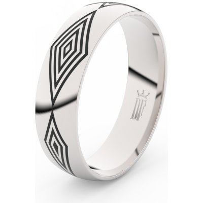 Danfil Pánský snubní prsten DLR3075 z bílého zlata – Zboží Mobilmania