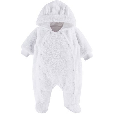 EEVI Kojenecký overal s kapucí MELLOW bílý – Zboží Dáma