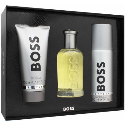 HUGO BOSS Boss Bottled SET : EDT 100 ml + sprchový gel 100 ml + deospray 150 ml pro muže – Sleviste.cz