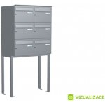 Poštovní schránka B-21 - volně stojící na podnoži z JPU profilu - lakovaná - RAL 9016 MAT. - BÍLÁ – Hledejceny.cz