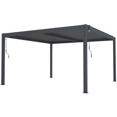 G21 Bioklimatická pergola Austin 4 x 4 m, antracitová hliníková – Hledejceny.cz