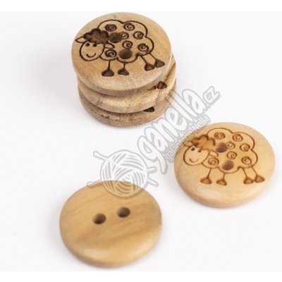 Knoflík Drops 627 s ovečkami – Zboží Dáma