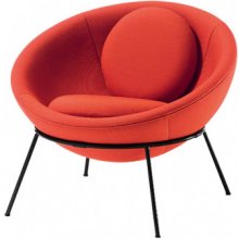 Arper Bowl chair oranžová