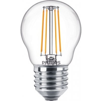 Philips ND Filament Classic LED žárovka kapka 4.3-40W E27 827 P45 CL G 470Lm – Hledejceny.cz