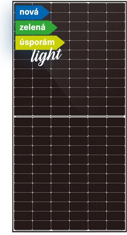DAH Solar Fotovoltaický solární panel 555Wp Full screen černý rám