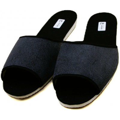 Bokap domácí pantofle 017 šedá manžestr – Zboží Mobilmania