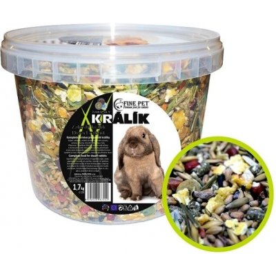Fine Pet Zakrslý Králík Premium 1,7 kg – Sleviste.cz