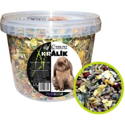 Fine Pet Zakrslý Králík Premium 1,7 kg – Zboží Mobilmania