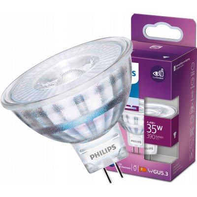Philips LED žárovka LED GU5.3 MR16 4,4W = 35W 390lm 4000K Neutrální bílá 36° 12V
