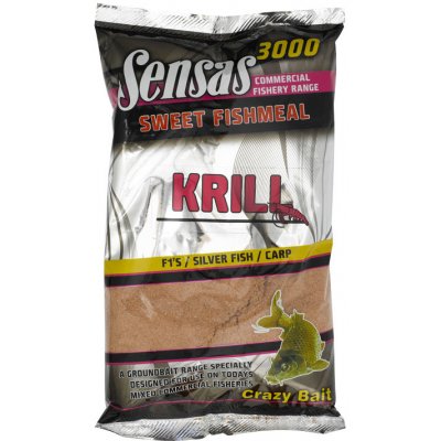 SENSAS Krmítková směs 3000 Sweet FishMeal UK 1kg Krill – Hledejceny.cz