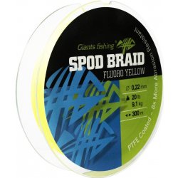 Giants Fishing šňůra Spods Braid Fluoro Yellow 300m 0,22mm 20lb