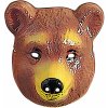 Dětský karnevalový kostým plastová maska Medvěd