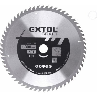 Extol Craft kotouč pilový s SK plátky 300x3,0x30mm 60T – Zboží Mobilmania