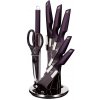 Sada nožů BERLINGERHAUS Sada nožů ve stojanu Purple Eclipse Collection BH-2587 8 ks