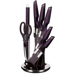 BERLINGERHAUS Sada nožů ve stojanu Purple Eclipse Collection BH-2587 8 ks