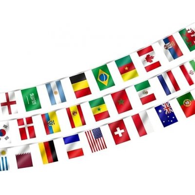 Vlajky 28 x 20 cm 32 národních vlajek – Sleviste.cz