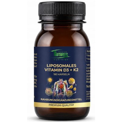 Futures Nutrition Liposomální vitamín D3 + K2 180 kapslí – Hledejceny.cz