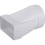 Dalap 812 PVC redukce z kruhového na hranaté potrubí Ø 125 mm 204 x 60 mm vodorovná – Zboží Mobilmania