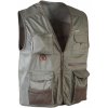 Rybářská bunda a vesta CAPERLAN Rybářská vesta 100 Junior khaki