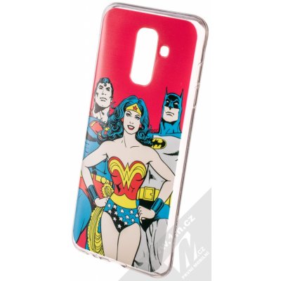 Pouzdro DC Comics Justice League 003 Samsung Galaxy A6 Plus 2018 červené – Zboží Mobilmania