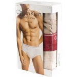 Calvin Klein pánské slipy 3 Pack Briefs Cotton Stretch 0000U2661G 100 bílá – Hledejceny.cz