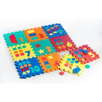 Wiky Pěnové puzzle Počítání Tvary 32x32 cm 10 ks – Zboží Dáma