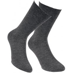 Pánské tenké vlněné ponožky Wool šedá tmavá