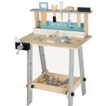Ecotoys velký dřevěný pracovní stůl s nářadím – Sleviste.cz