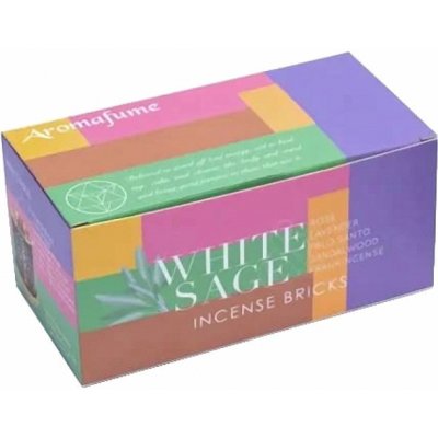 Nefertitis Sada Aromafume vonné cihličky Bílá šalvěj směsi a difuzér 12 ks cihliček – Zboží Dáma