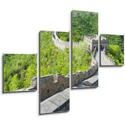 Obraz čtyřdílný 4D - 120 x 90 cm - The Great Wall of China Velká čínská zeď – Zboží Mobilmania