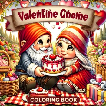 Valentine Gnome antistresové omalovánky Max Brenner