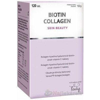 Vitabalans Biotin Collagen 120 tablet – Hledejceny.cz