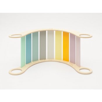 Montessori ELIS DESIGN houpačka 5in1 light varianta: natur okraje, barevné desky