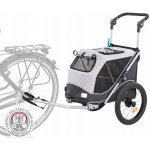 Trixie Vozík za kolo s funkcí rychlého skládání šedý 63 x 95 x 90 /132 cm – Zboží Mobilmania