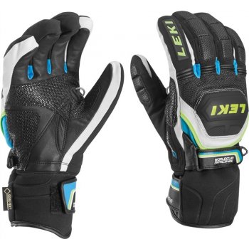 Leki Worldcup Race Coach Flex S GTX black-white-cyan-yellow