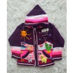 Dětský ručně vyšívaný svetr v Peru fialový – Zboží Dáma